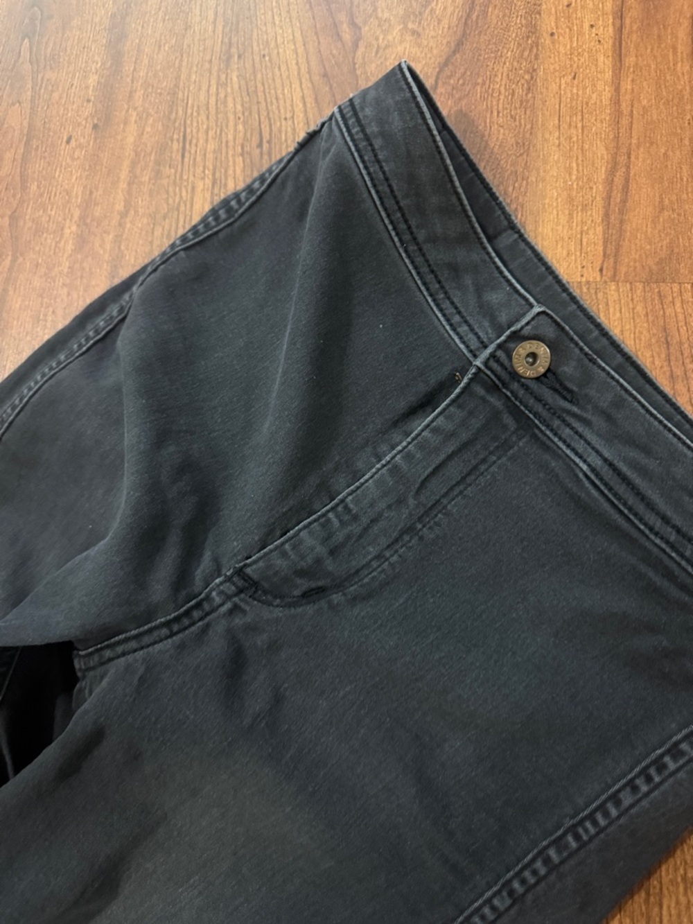 H&M Black Distressed Raw-Hem Skinny Jeans - Picture 4 of 7